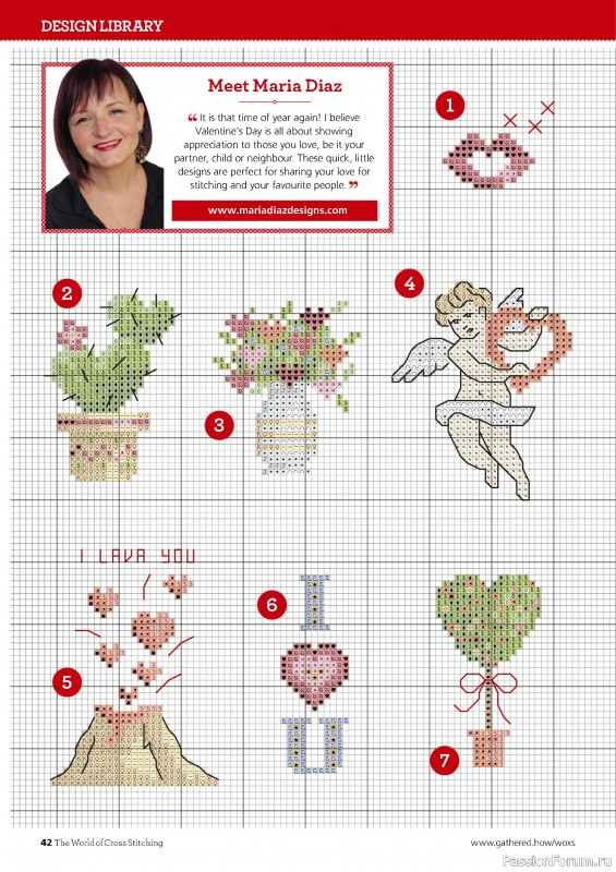 Коллекция вышивки в журнале «The World of Cross Stitching №355 2025»