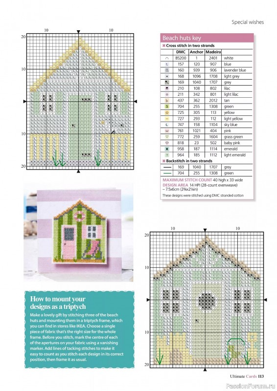 Коллекция вышивки в журнале «Ultimate CrossStitch Cards №58 2025»