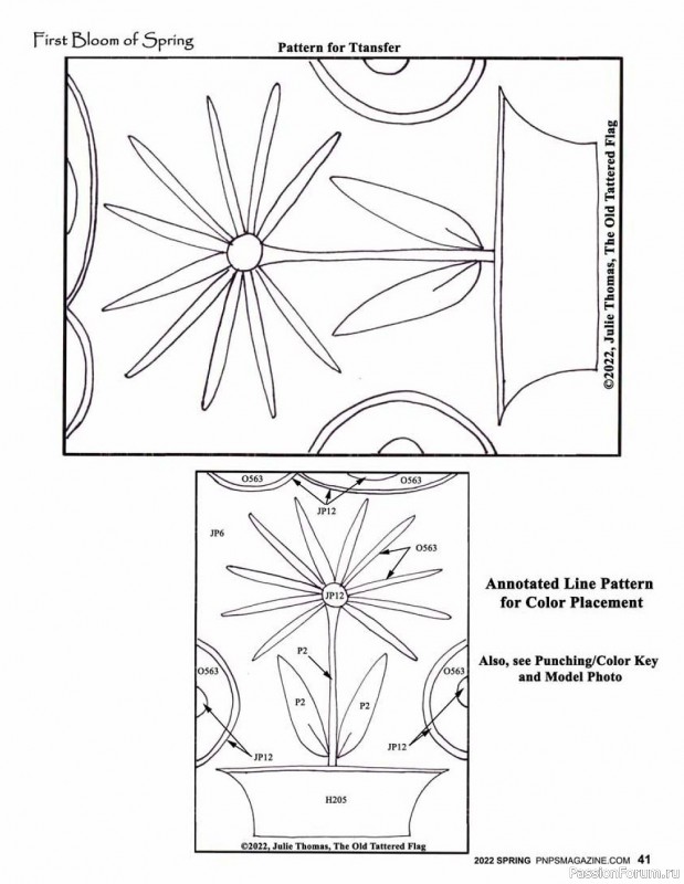 Новые техники рукоделия в журнале «Punch Needle & Primitive Stitcher-Spring 2022»