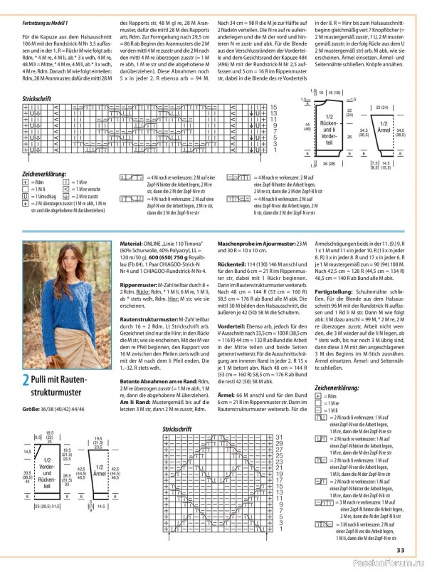 Вязаные модели в журнале «Sabrina German №9 2023»