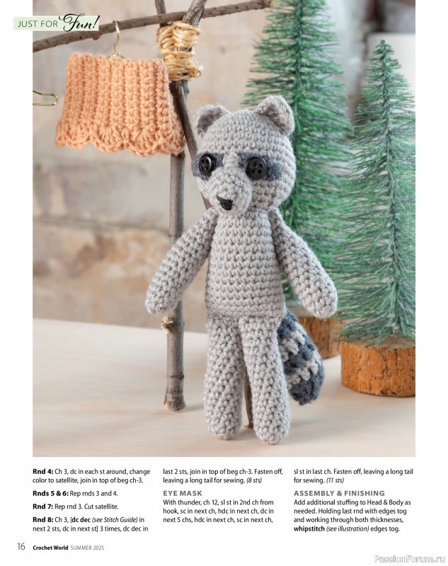 Вязаные проекты крючком в журнале «Crochet World - Summer 2025»