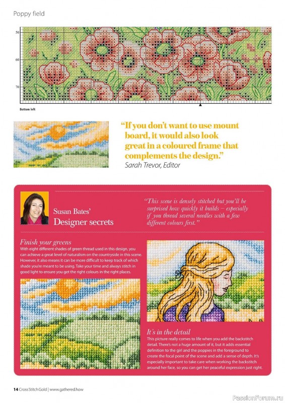 Коллекция вышивки в журнале «Cross Stitch Gold - Scenery Collection 2022»