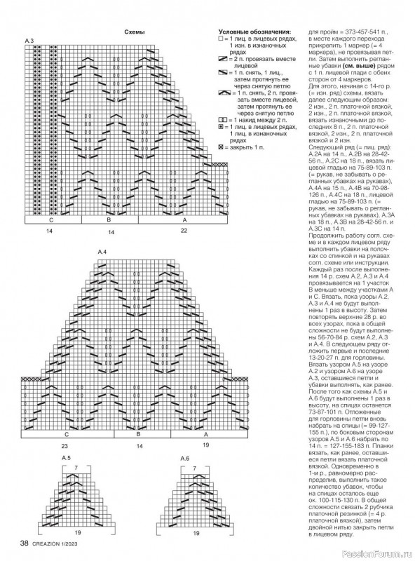 Вязаные модели в журнале «Creazion №1 2023»