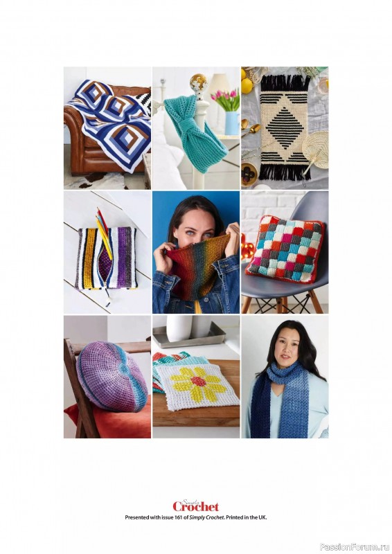 Вязаные проекты крючком в журнале «Simply Crochet №161 2025»