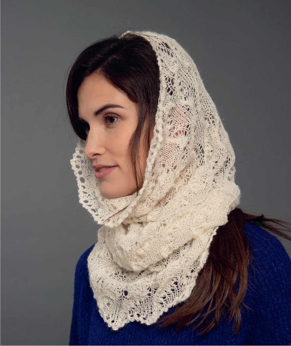 Коллекция ажурных проектов в книге «Lace Knit Shawls, Sweaters, Socks & Hats»