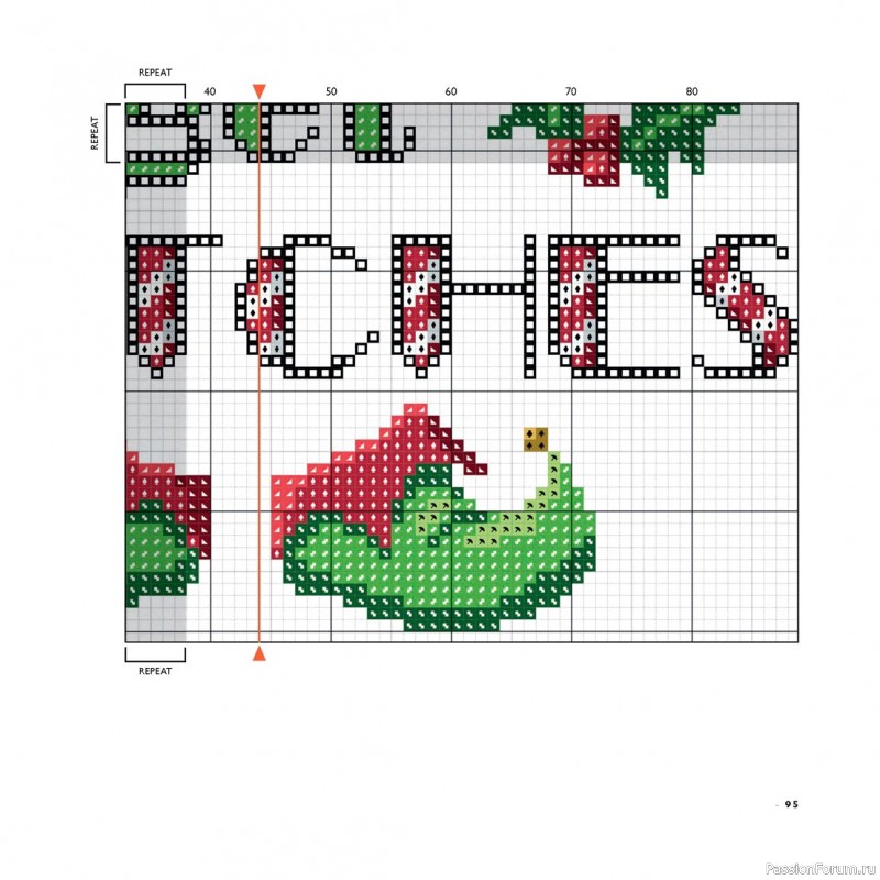 Коллекция вышивки в книге «Cross-Stitch for the Holidays»