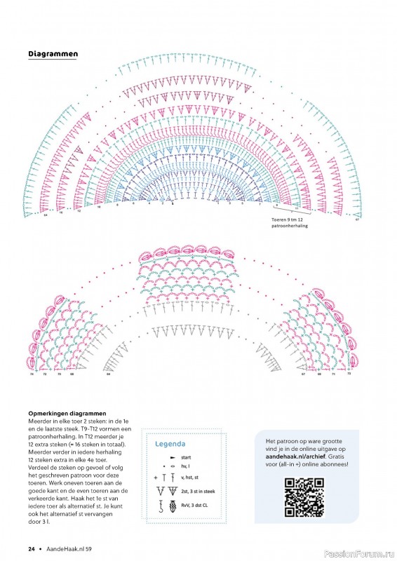 Вязаные проекты крючком в журнале «Aan de Haak №59 2024»