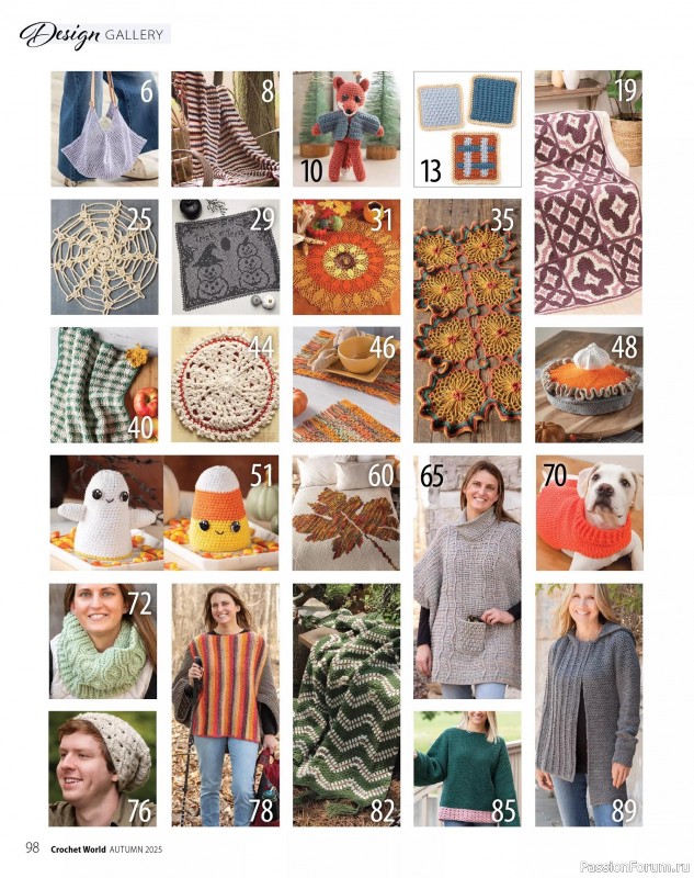 Вязаные проекты крючком в журнале «Crochet World - Autumn 2025»