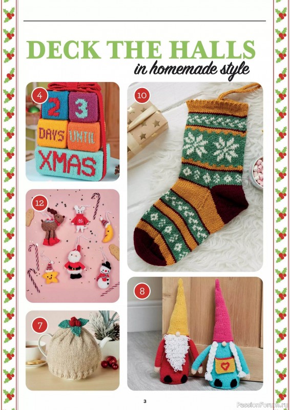 Вязаные проекты в журнале «Christmas Knit»