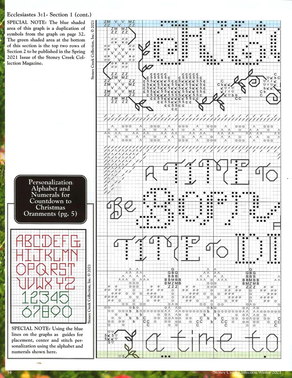 Журнал для вышивальщиц "Stoney Creek Cross Stitch Collection - Winter 2021"