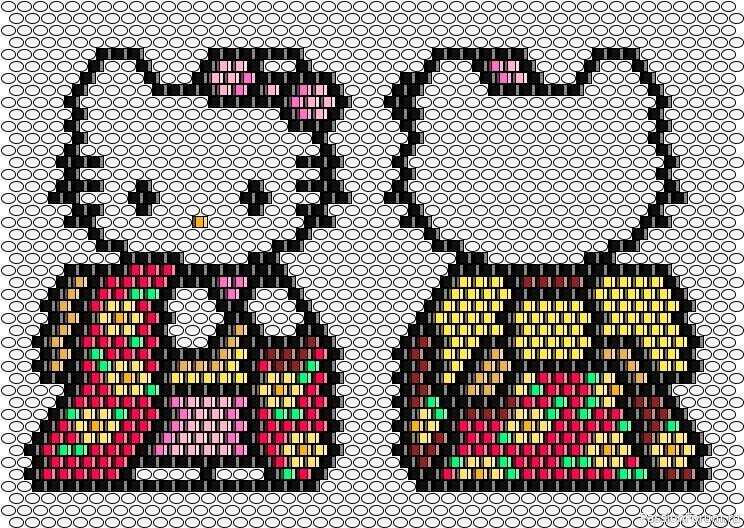 Схема hello kitty из бисера