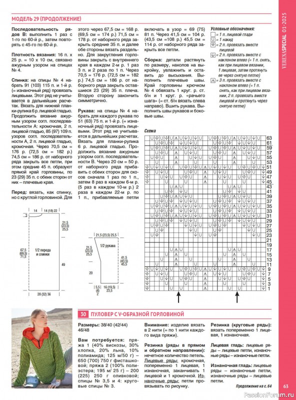 Вязаные модели в журнале VERENA. Модное вязание 1/2025