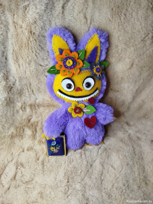 Монстрик а-ля Лабубу, выкройка