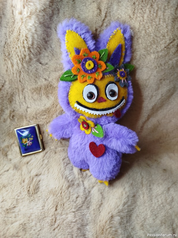 Монстрик а-ля Лабубу, выкройка