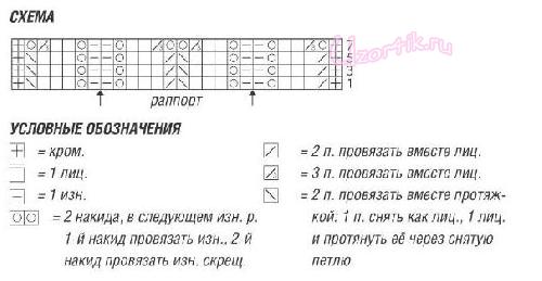 Короткий пуловер спицами