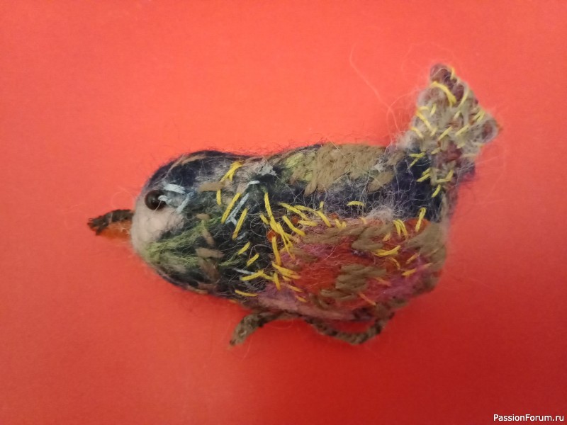 Валяние из шерсти: декоративные птички