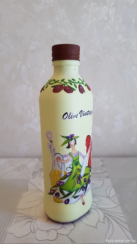 "Olive Vintage". Декупаж.