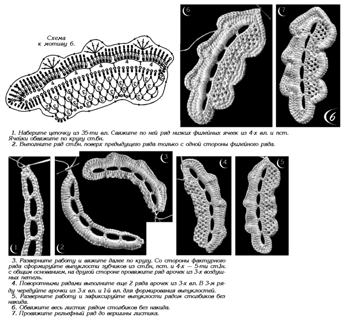 Ещё немного листьев для ирландского кружева и аксессуаров крючком. Часть 2.