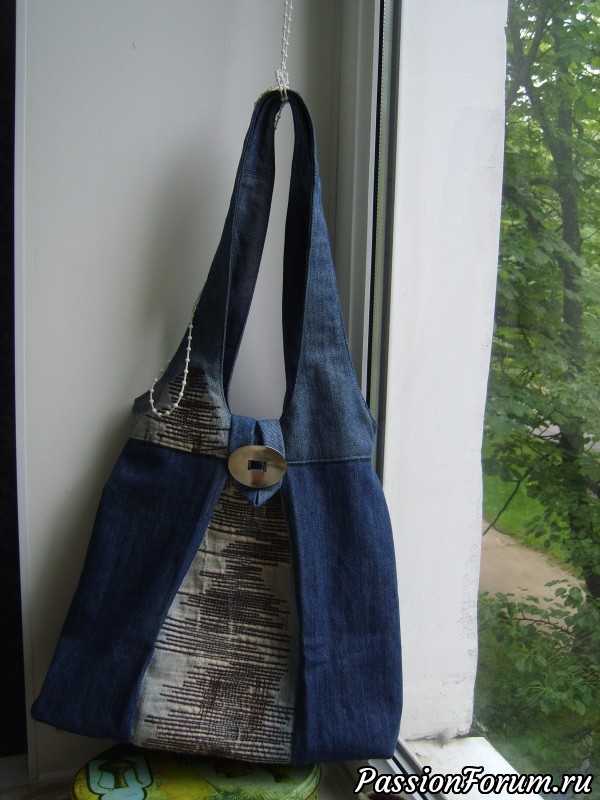Простая сумка из старых джинсов: мастер-класс
