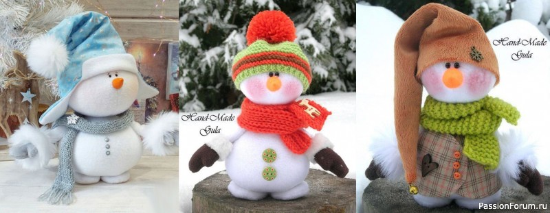 Снеговик из фетра своими руками: 35+ выкроек фетровых снеговичков к Новому году