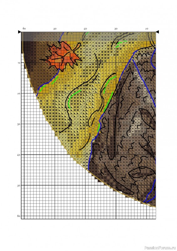 «Уютная осень» — бесплатная схема вышивки