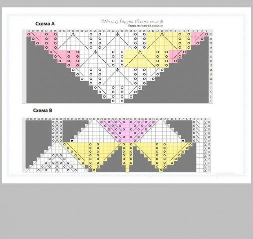 Шаль харуни крючком схема и описание