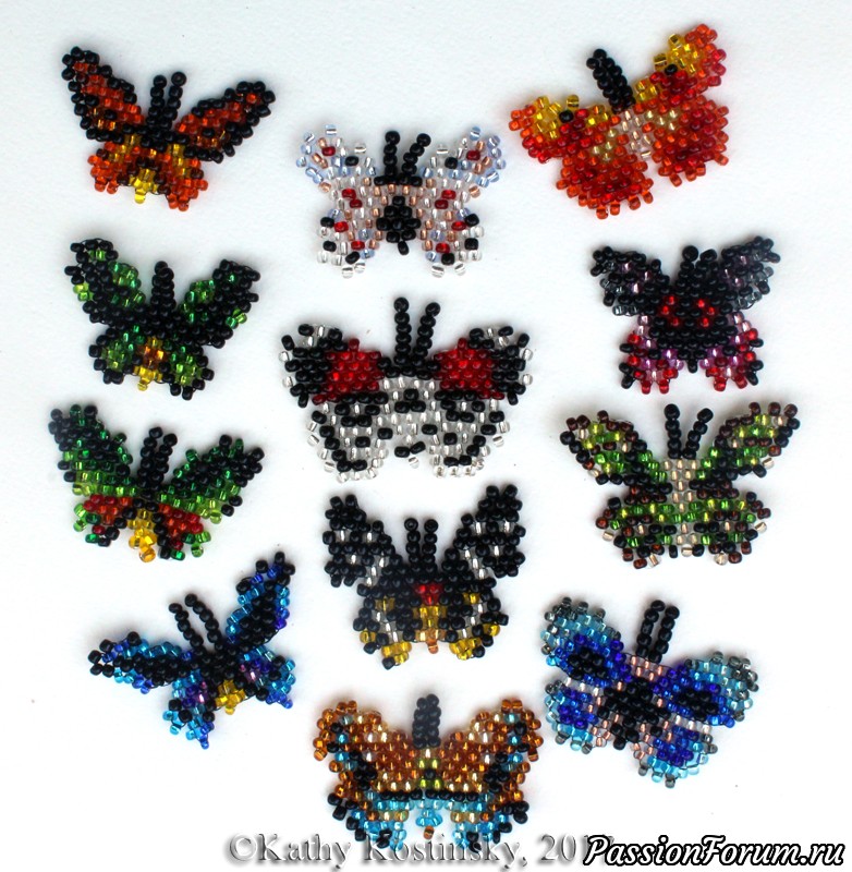 Объёмные бабочки(на пластиковой основе)