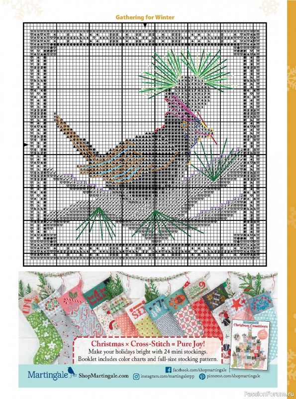 Жрнал "Just CrossStitch - Christmas Ornaments" 2021. Много схем!