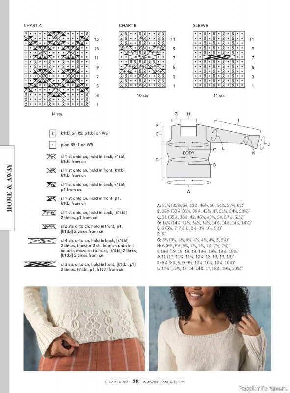 Схемы из журнала Interweave Knits - Summer 2021