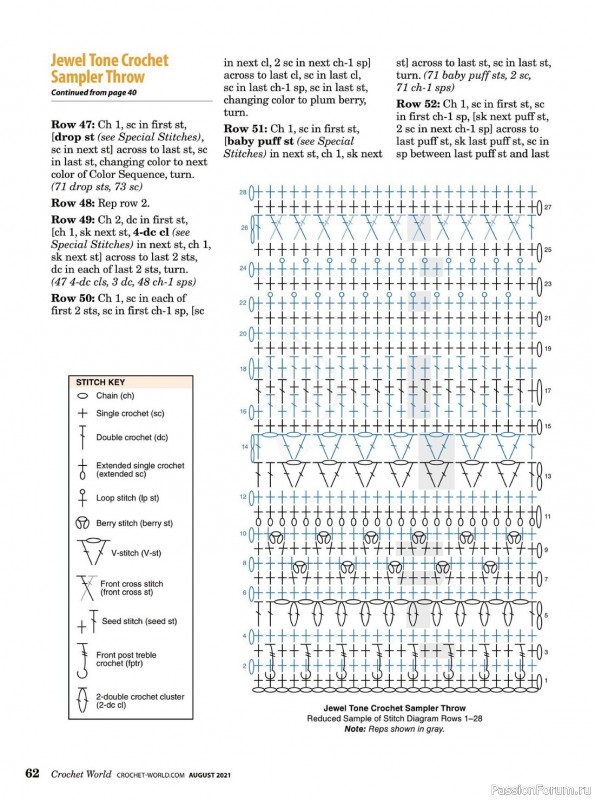 Журнал "Crochet World". August 2021
