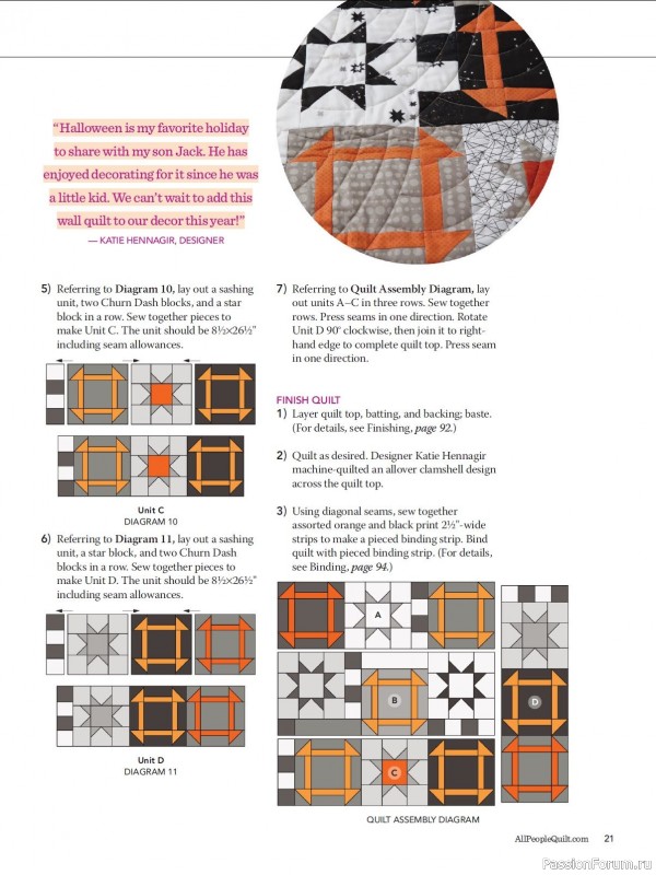 Журнал "Quilts & More - Fall" 2021. Много схем для любителей пэчворк