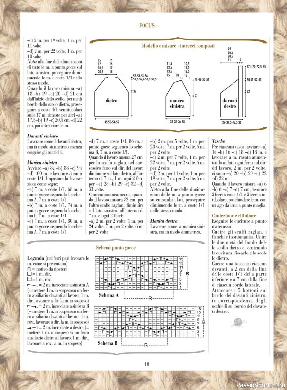 Схемы из журнала Piu Maglia №23 2021
