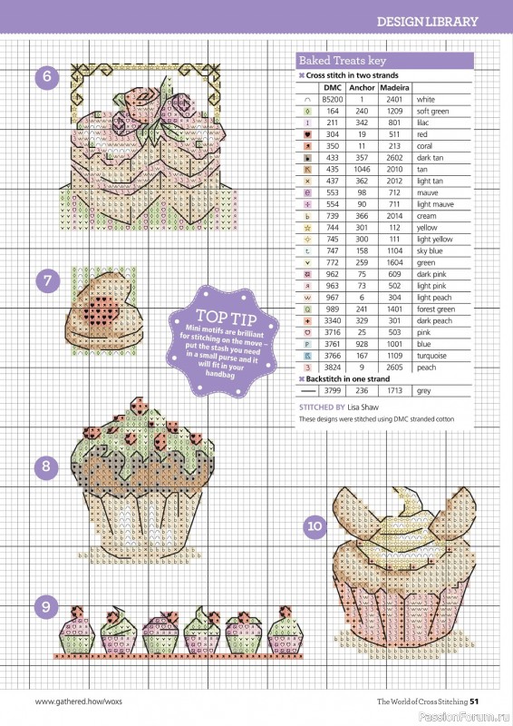 Журнал "The World of Cross Stitching" №310 2021