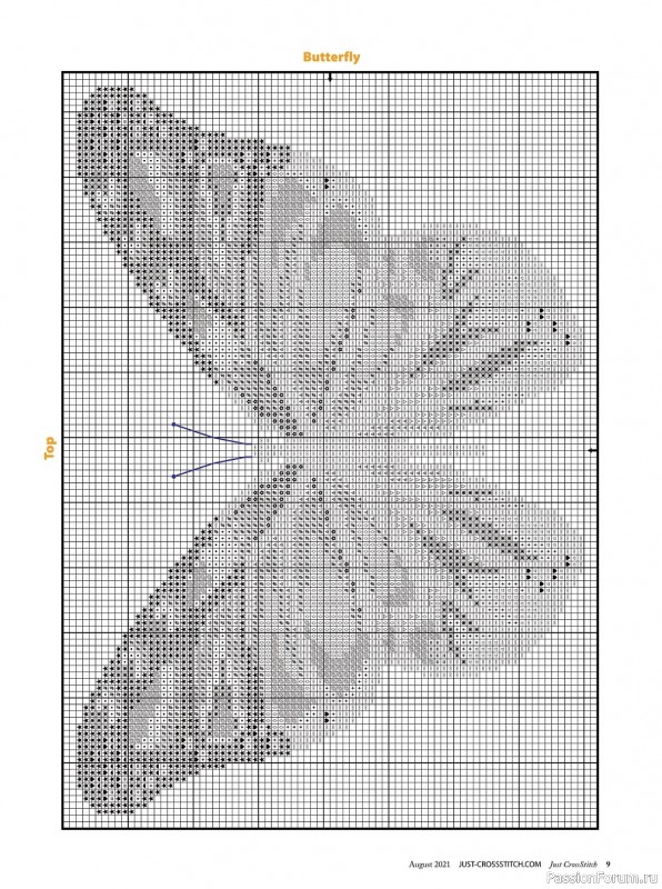 Схемы из журнала "Just CrossStitch" August 2021