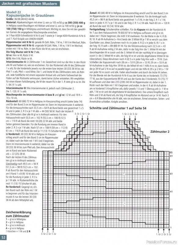 Много идей и схем в журнале "Strickmode - Strickjacken MS" 025 2021