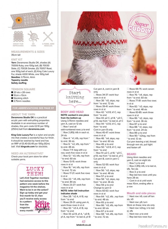 Журнал "Let's Knit" №176 Xmas 2021