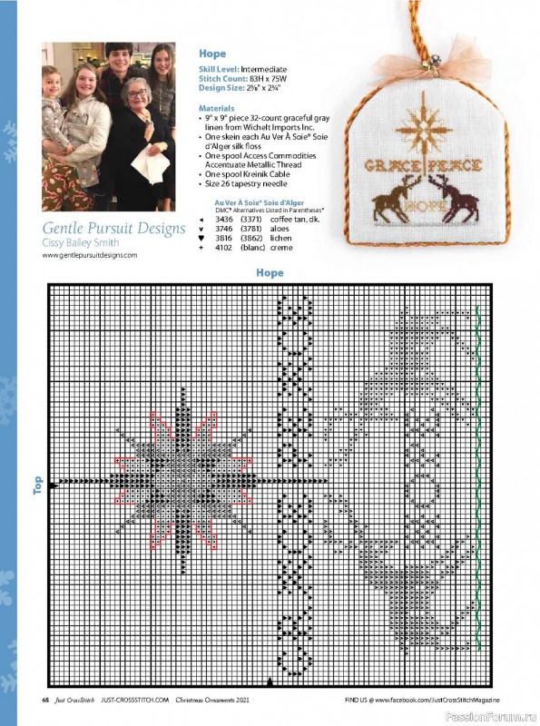 Жрнал "Just CrossStitch - Christmas Ornaments" 2021. Много схем!