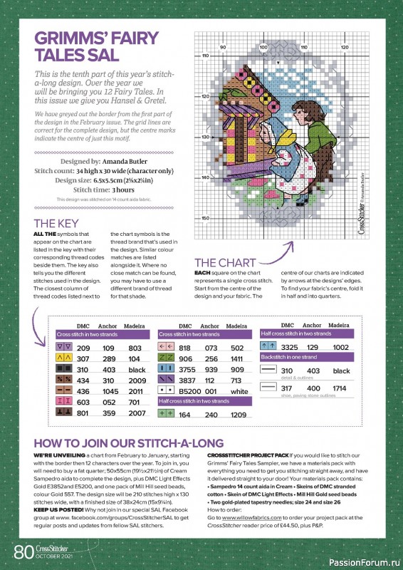 Журнал "CrossStitcher" №375 2021. Много схем!