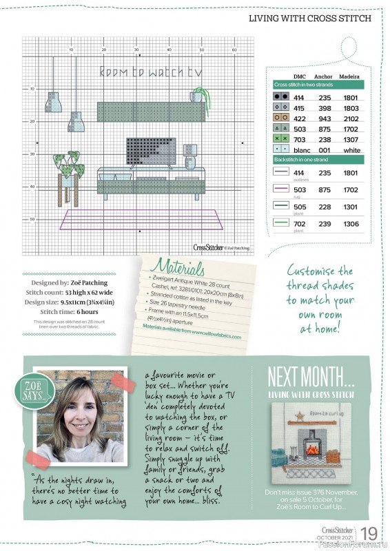 Журнал "CrossStitcher" №375 2021. Много схем!