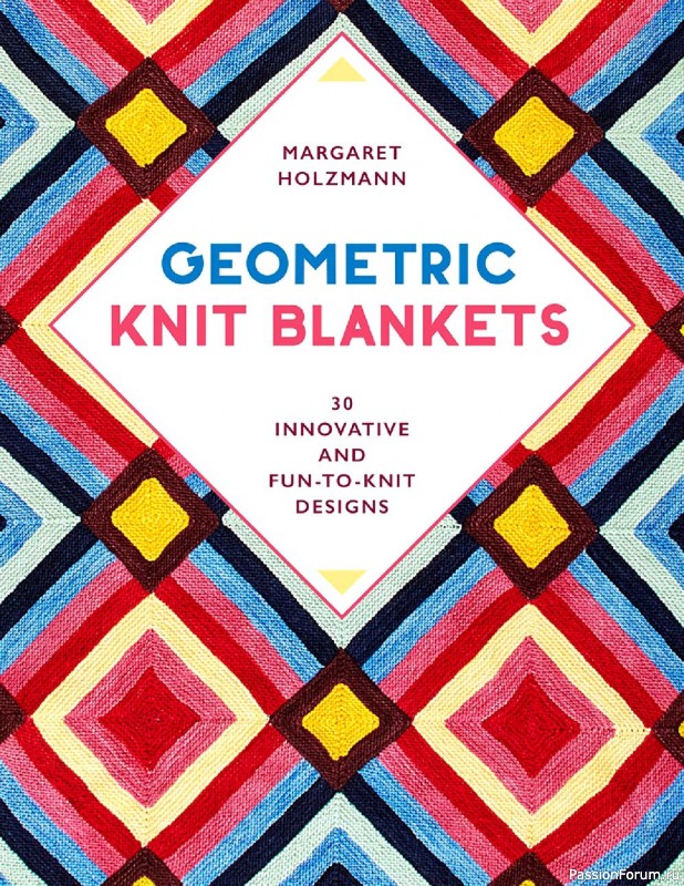 Схемы узоров для вязанных одеял. Geometric Knit Blankets