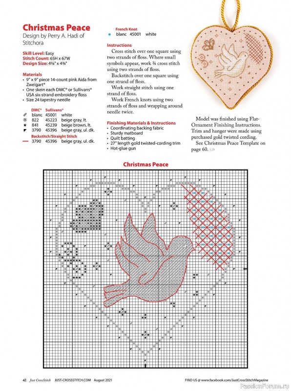 Схемы из журнала "Just CrossStitch" August 2021