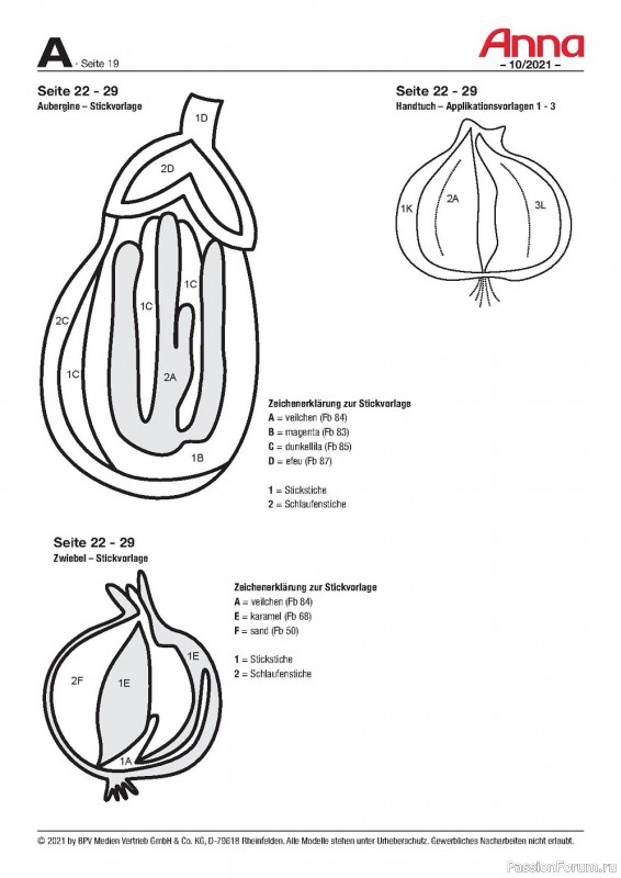 Журнал "Anna" №10 2021 Germany. Много схем!