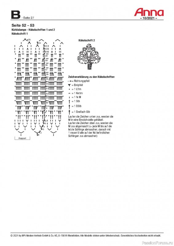 Журнал "Anna" №10 2021 Germany. Много схем!