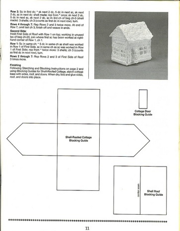 Домики крючком со схемами и описанием