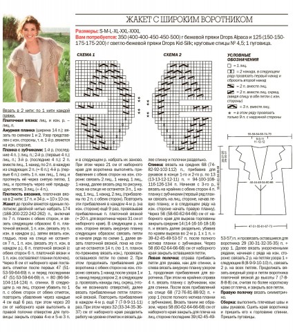 Жакет спицами для женщин схемы и описание