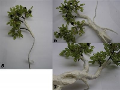 Дерево из бисера мастер класс