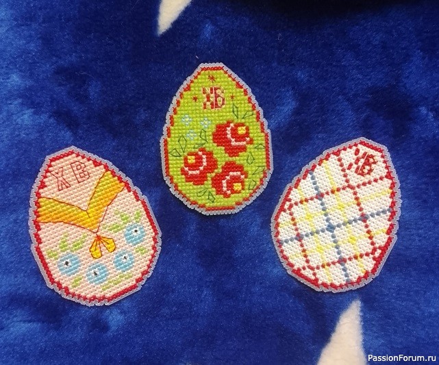 Пасхальная салфетка и крашенки