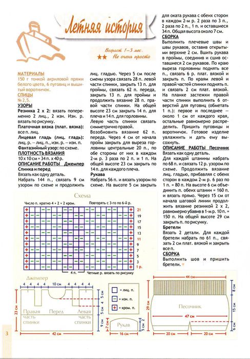 Песочник спицами для новорожденных схемы