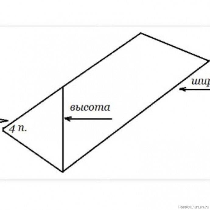 Шапка диагональной резинкой. Описание