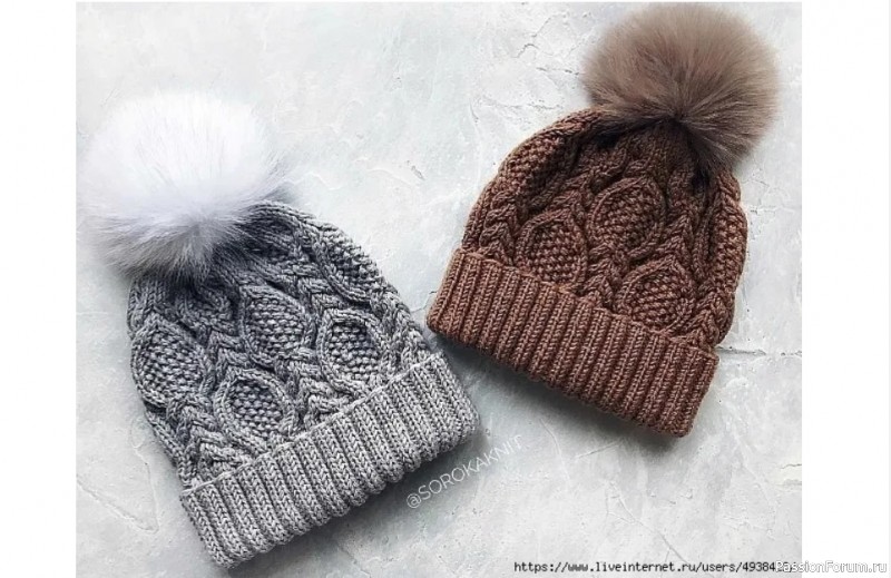 Описание красивой шапочки от soroka.knit
